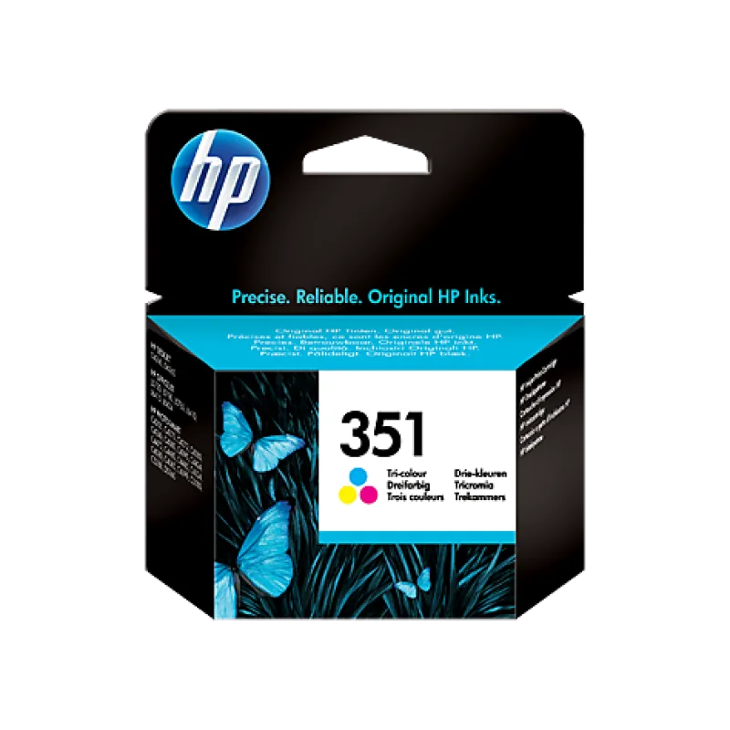 HP 351 Tri-colour Inkjet Print Cartridge with Vivera Inks CB337EE#BA3