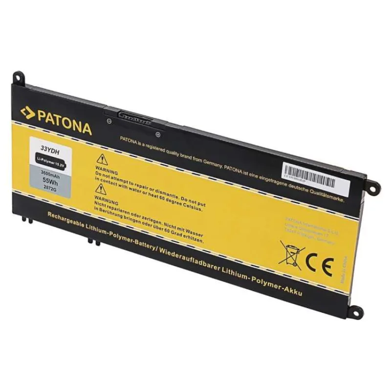PATONA baterie pro ntb DELL Inspiron 13/15/17 G3 3600mAh Li-Pol 15,2V 33YDH (PT2872)