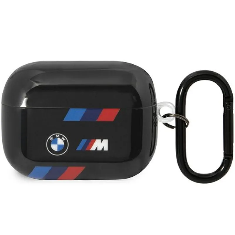 BMW BMAP222SOTK kryt AirPods Pro 2 gen black/black Tricolor Stripes