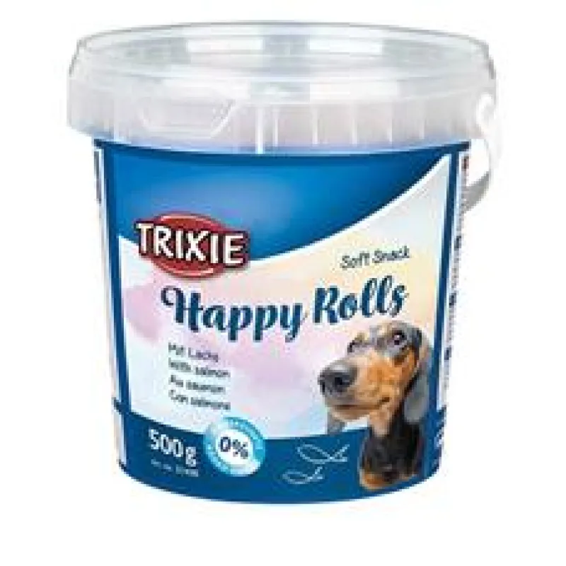 Soft Snack Happy Rolls - tyčinky s lososem, kyblík 500 g