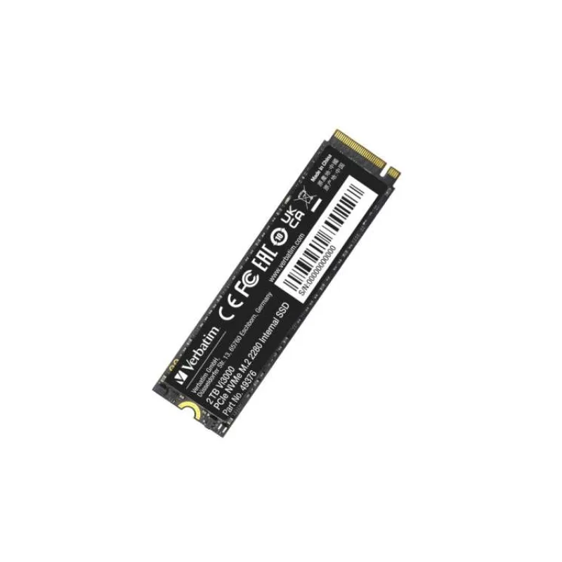 VERBATIM SSD Vi5000 Internal PCIe NVMe M.2 SSD 2TB , W 4300/ R 5000 MB/s (31827)