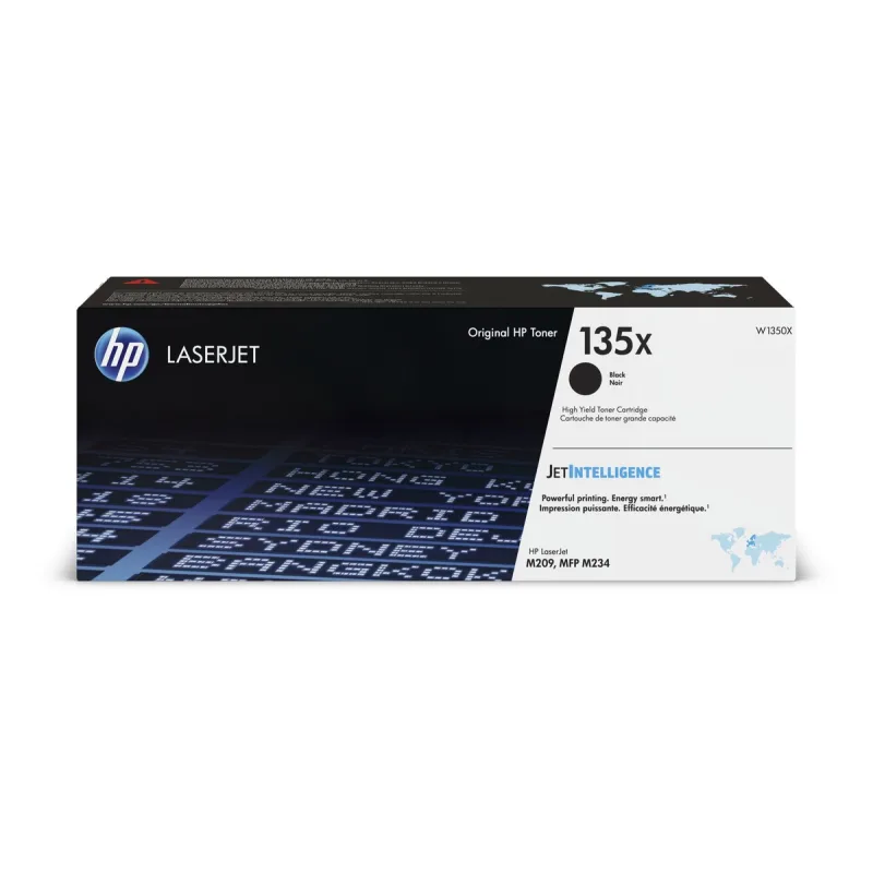 HP originálný toner W1350X, black, 2400str., HP 135X, high capacity, HP LaserJet M209, Laserjet MFP M234