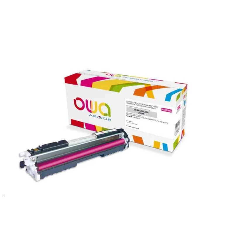 OWA Armor toner pre HP Laserjet Pro CP1025, Pro100 M175, Pro200 M275, 1000 strán, CE313A, červená/purpurová (K15410OW)