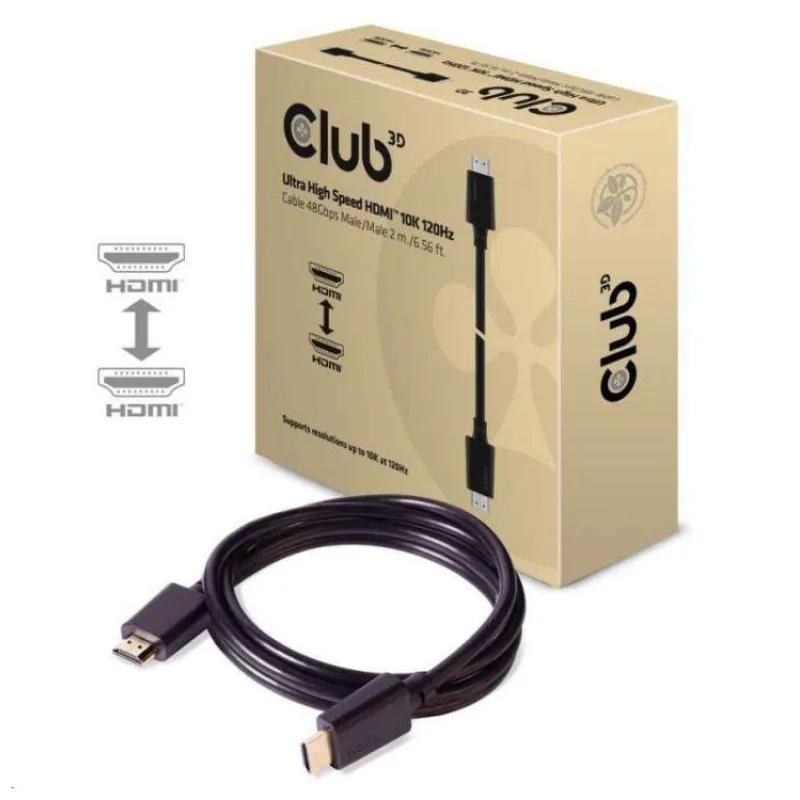 Kábel HDMI Club3D 2.1 Ultra High Speed HDMI™ 4K120Hz, 8K60Hz, 2m (CAC-1372)
