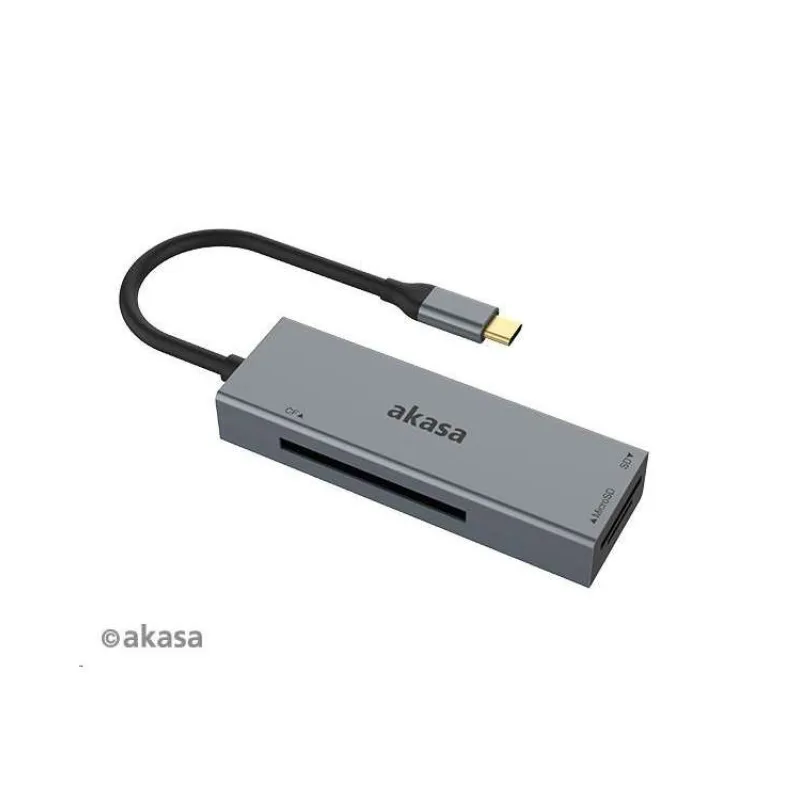 AKASA USB 3.2 Type-C čítačka kariet (AK-CR-09BK)
