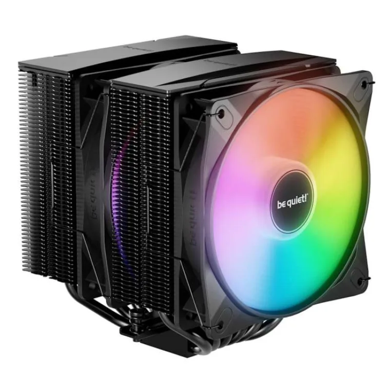 Be quiet! chladič CPU PURE ROCK PRO 3 LX Black / 2x120mm PWM ARGB fan / 6xheatpipe / černý (BK043)