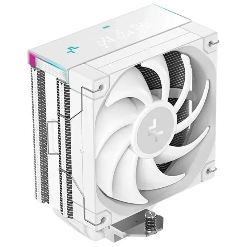 DEEPCOOL chladič AK400 Digital Pro / 120mm fan / 4x heatpipes / PWM / pro Intel i AMD / bílý / dig.disp. více hodnot (R-AK400-WHAPMN-G)
