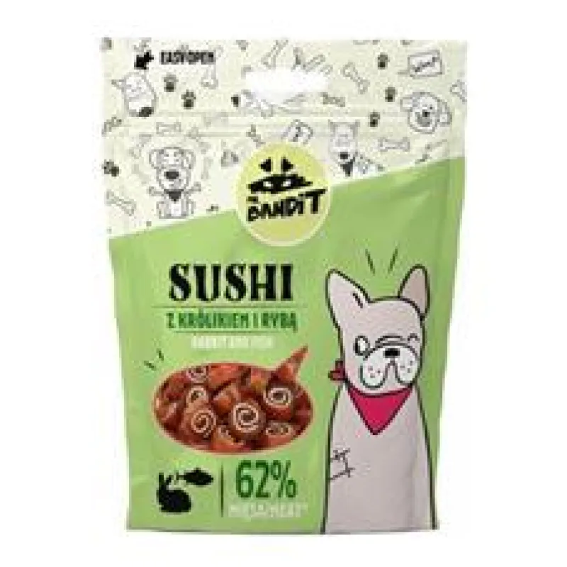 VetExpert Mr.Bandit pochoutka SUSHI králík a ryba 80g