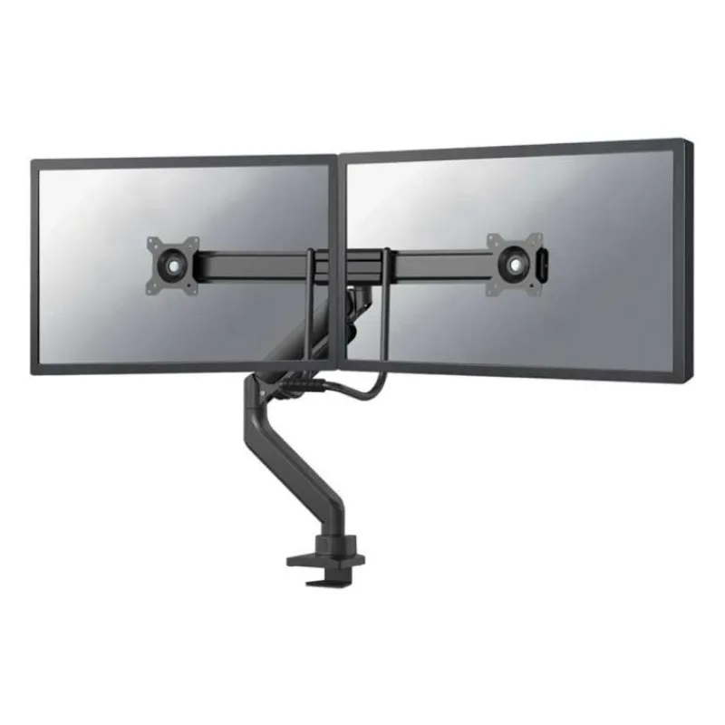 Neomounts DS75-450BL2 /Držák displeje/na stůl/17-32"/svorka+průchodka/VESA 100X100/nosn.2x8kg/plyn. píst/2 displeje/čern (DS75-450BL2)