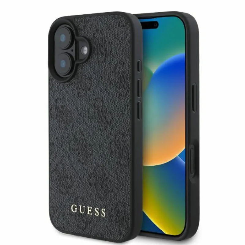 Puzdro Guess 4G Classic na iPhone 16 – čierne