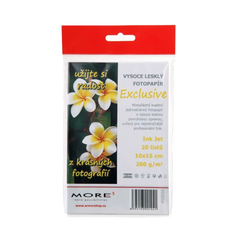 papier MORE EXCLUSIVE fotolesklý 20ks/10x15 260g inkjet (M10550)