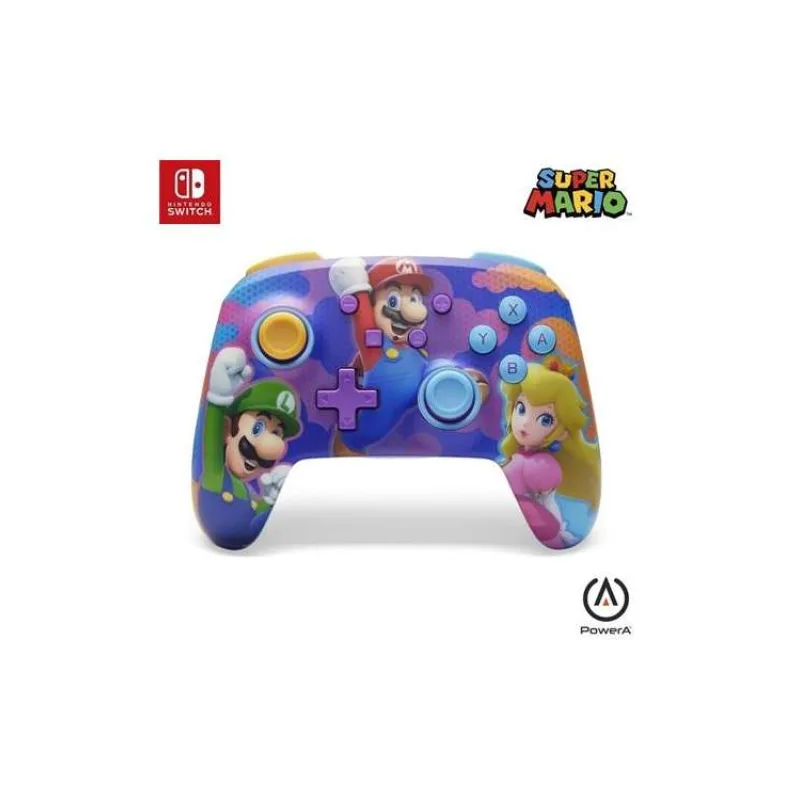 PowerA Vylepšený bezdrátový ovladač pro Nintendo - Super Mario Color Splash Heroes (NSGP0287-01)