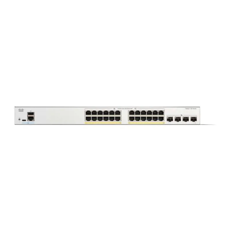 Cisco Catalyst switch C1300-24P-4X (24xGbE,4xSFP+,24xPoE+,195W,fanless) (C1300-24P-4X)