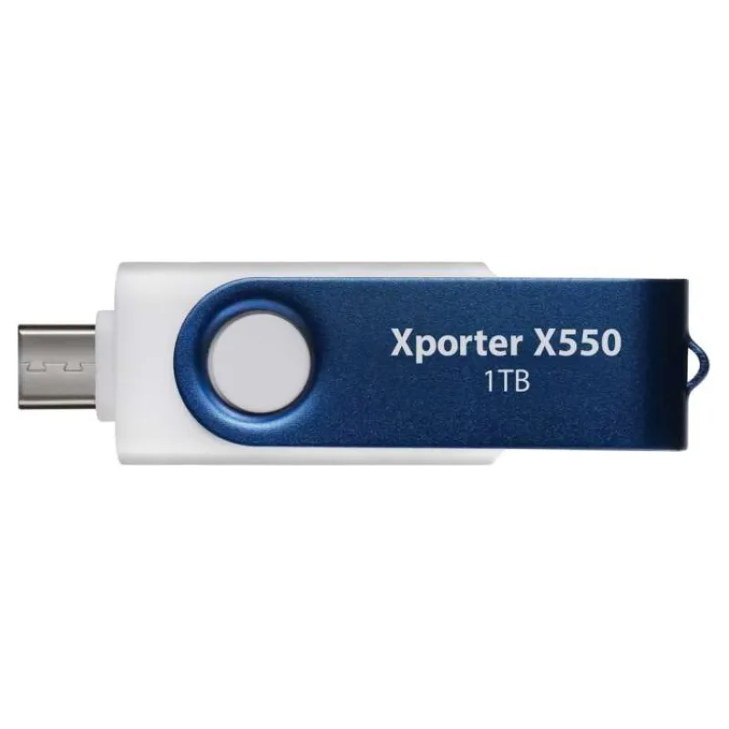 PATRIOT Xporter X550 1TB / USB Typ-A + USB Typ-C / USB 3.2 Gen 1 / bílo-modrá (PS1TX550AAD)