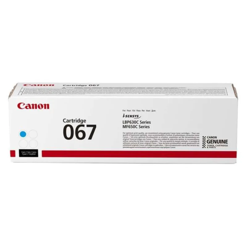 Canon originální toner 067 azurová pro i-SENSYS MF657Cdw (1250 str.) (5101C002)