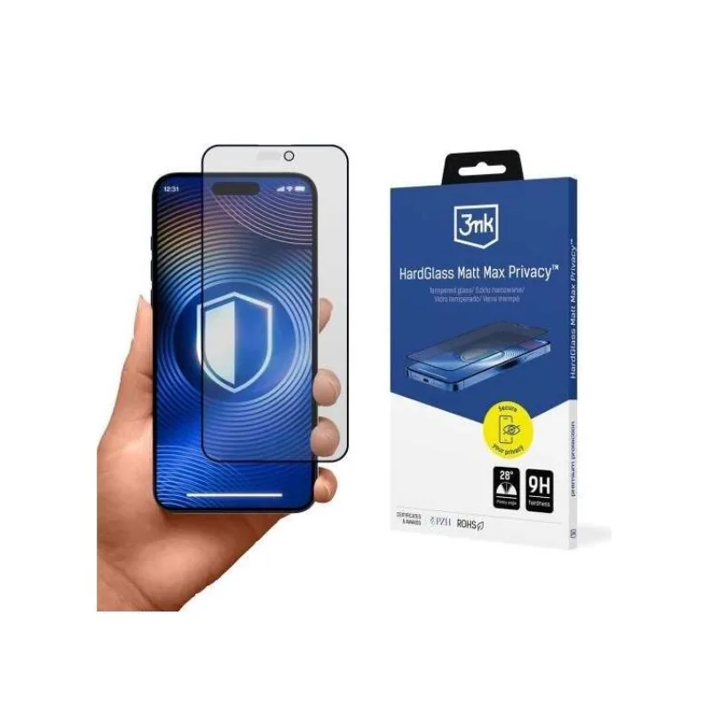 3mk tvrzené sklo HardGlass Matt Max Privacy pro Apple Iphone 17 Pro Max (5903108679961)