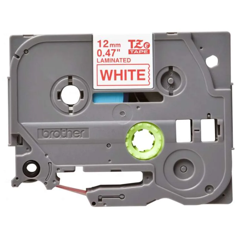 páska BROTHER TZ232 červené písmo, biela páska Tape (12mm) (TZE232)