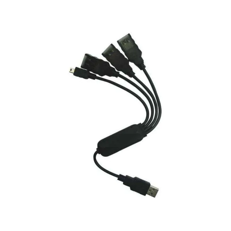 PremiumCord USB2.0 HUB 4-portový čierny kábel (ku2hub4wk)