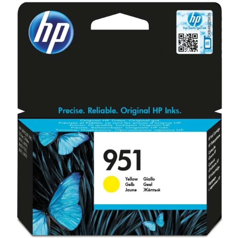 HP inkoustová kazeta 951 žlutá CN052AE originál (CN052AE)