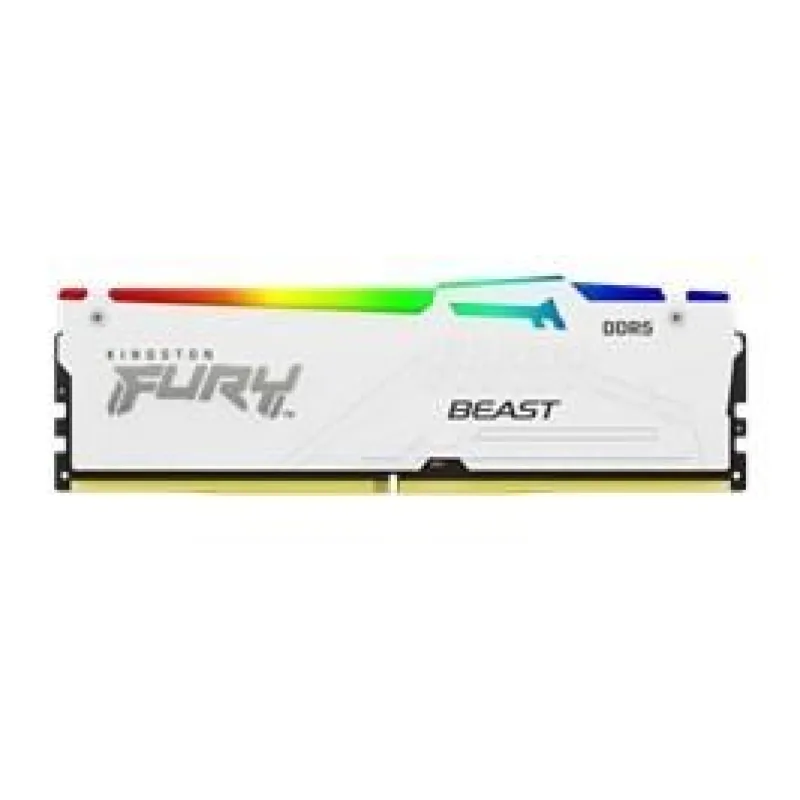 KINGSTON DIMM DDR5 16GB 6000MT/s CL36 FURY Beast RGB Bílá EXPO…