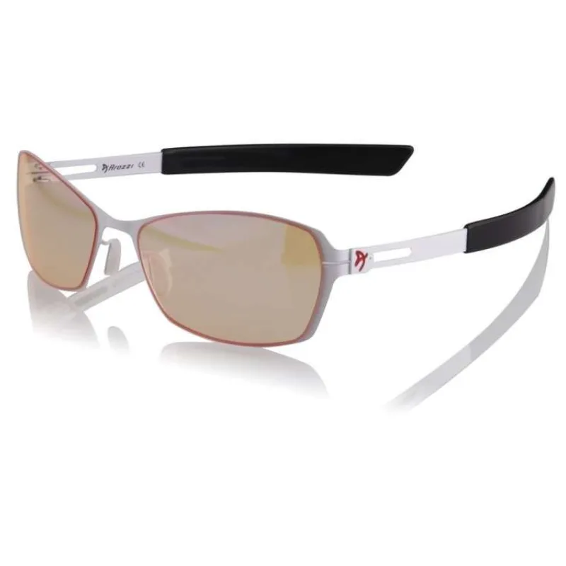 AROZZI herní brýle VISIONE VX-500 White/ bíločerné obroučky/ jantarová skla (VX500-1)