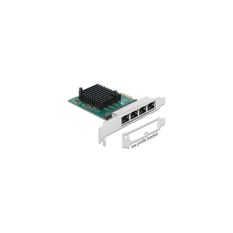 Delock PCI Express x1 karta na 4 x Gigabit LAN (89025)