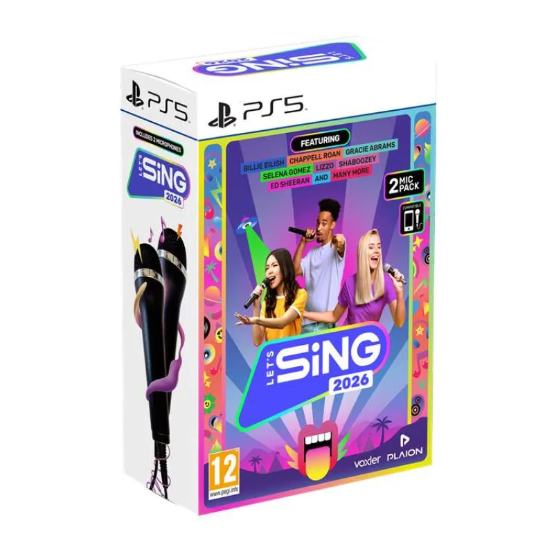 PS5 - Let's Sing 2026 + 2 mikrofóny (4020628555290)