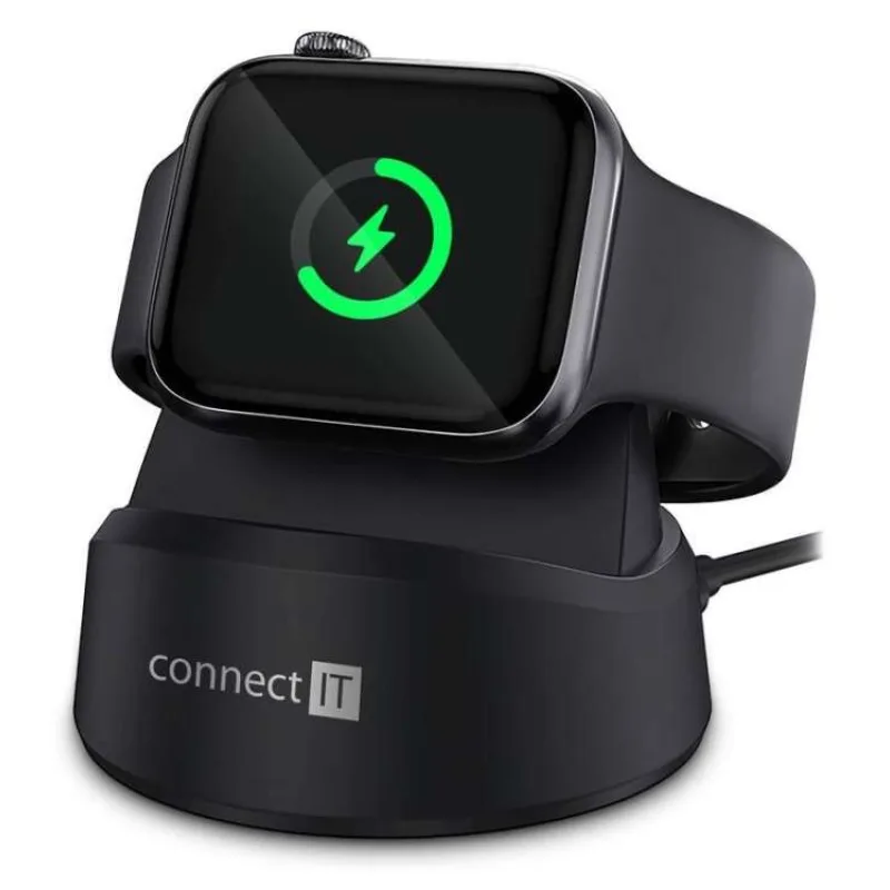 CONNECT IT WatchCharger bezdrátová nabíječka kompatibilní s Apple, ČERNÁ (CWC-8010-BK)