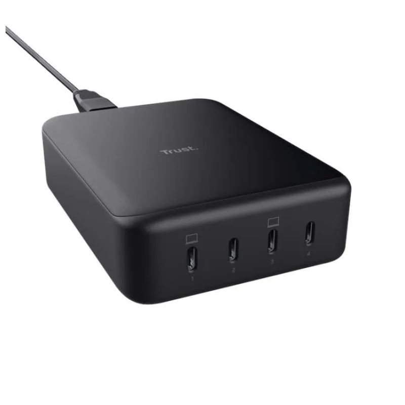 TRUST napájecí adaptér MAXO 240W 4-PORT USB-C DESK CHARGER (25413)