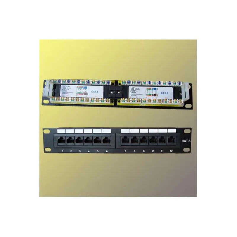 Patch panel 10“ UTP cat6, 12portov (3406)