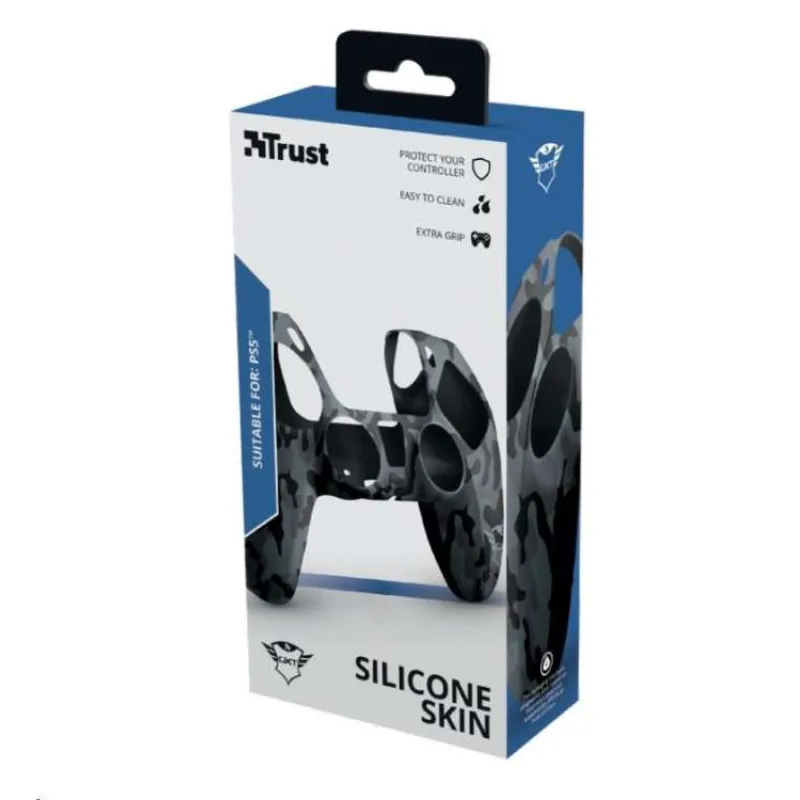 TRUST Obal na ovladač GXT 748 Controller Silicone Sleeve PS5, black camo (24172)