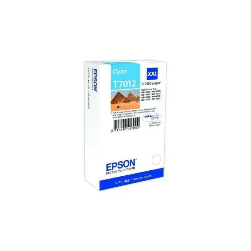 WP4000/4500 Series Ink Cartridge XXL Cyan 3.4k (C13T70124010)