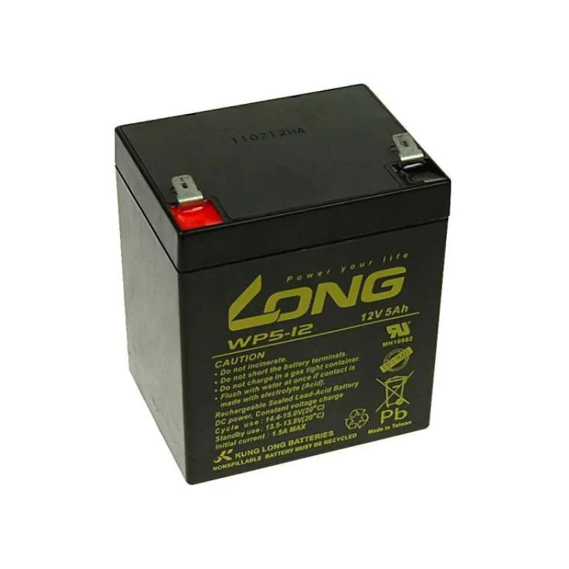 Long 12V 5Ah olovený akumulátor F2 (PBLO-12V005-F2A)