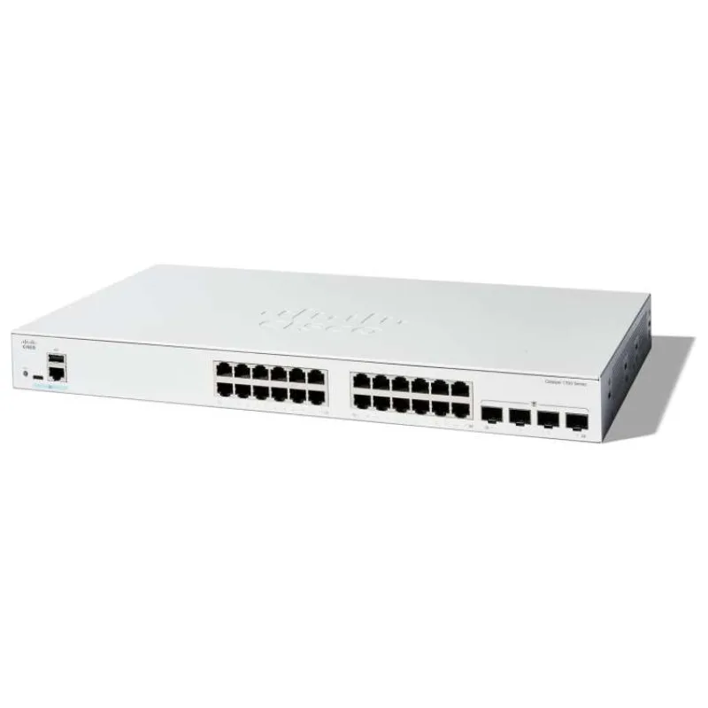 Cisco Catalyst switch C1300-24T-4X (24xGbE,4xSFP+,fanless) - REFRESH (C1300-24T-4X-RF)