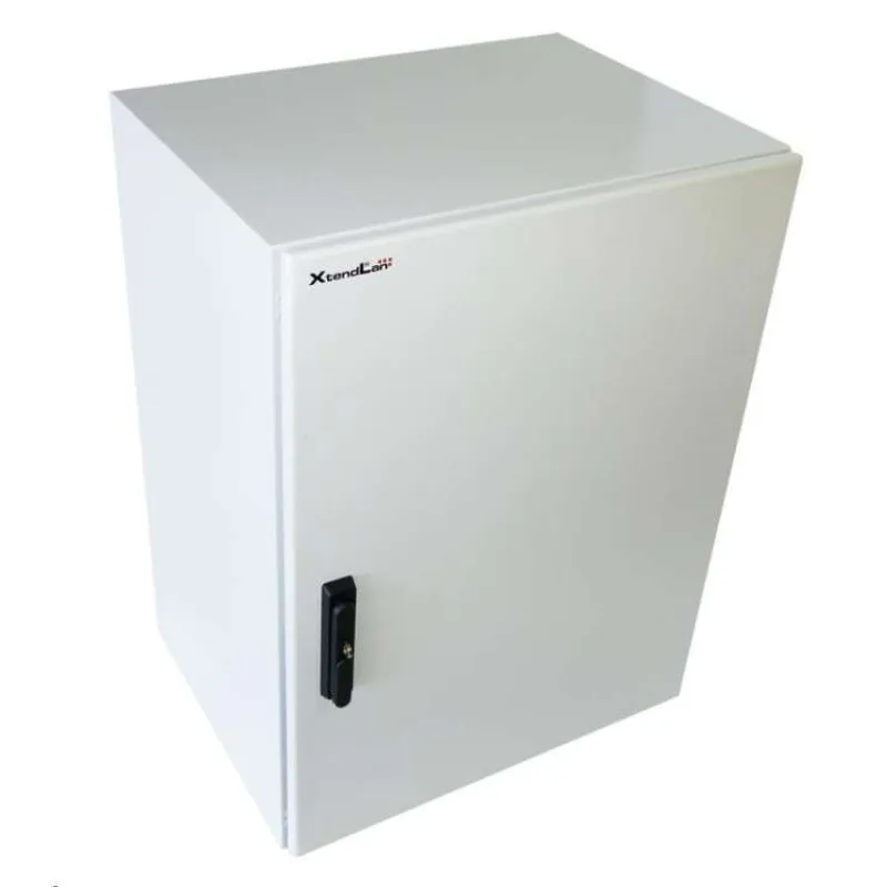XtendLan 19" venkovní vodotěsný rozvaděč 17U 600x450, krytí IP55, nosnost 65kg, 3-bodový zámek, šedý (WEH-17U-450-3L)