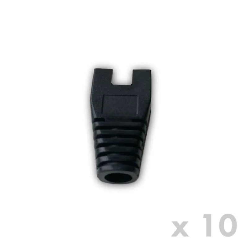 DATACOM Ochrana RJ45 s výrezom ČIERNA (10ks) (4340)