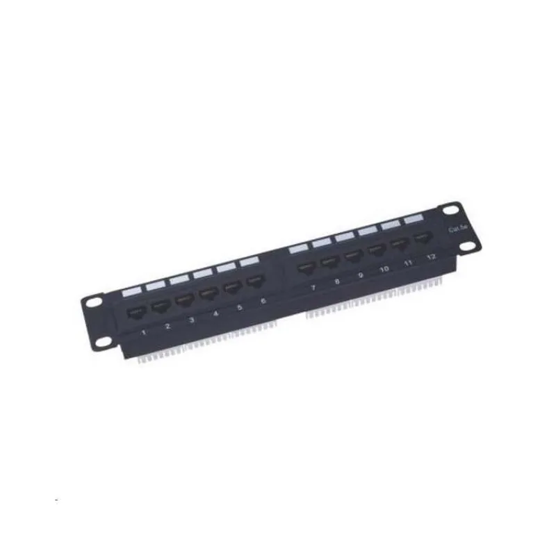 XtendLan Patch panel 10", 12 portů, 1U, Cat5e (PP0-12K)
