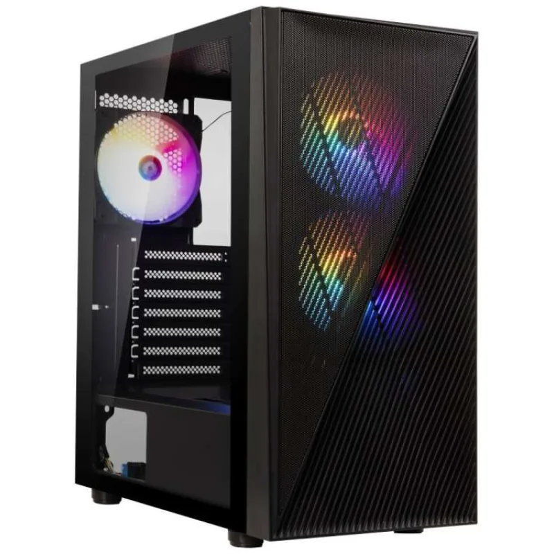 BitFenix skříň Helios / ATX / 4x120mm RGB fan / 2xUSB 3.0 / USB 2.0 / tvrzené sklo / černá (BFC-HEL-300-KKGXP-3F)