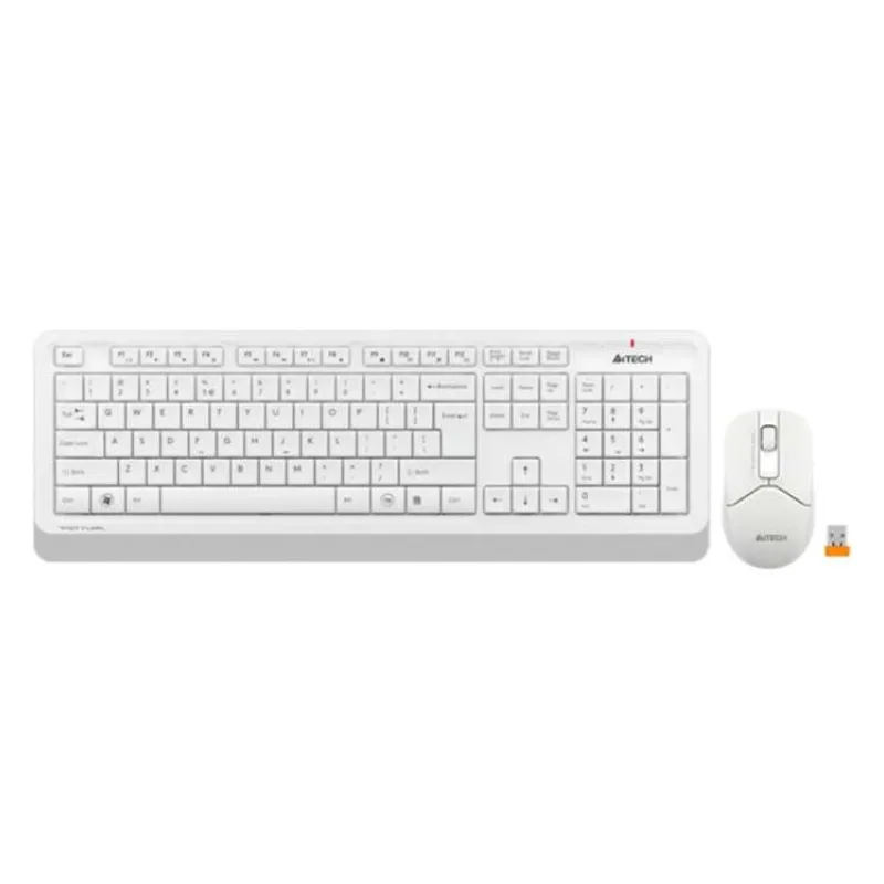 A4tech Set klávesnice+myš FG1012, Bezdrátový, US, bílá (FG1012-WH)