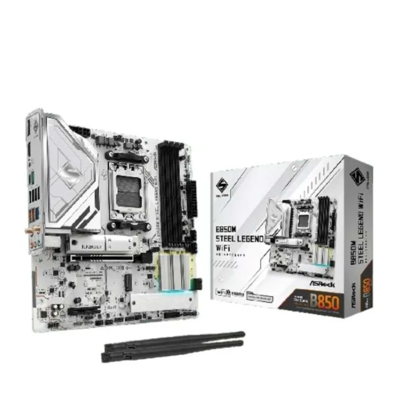 ASRock MB Sc AM5 B850M Steel Legend WiFi, AMD B850, 4xDDR5, 1xDP, 1xHDMI, WiFi, mATX (B850M STEEL LEGEND WIFI)