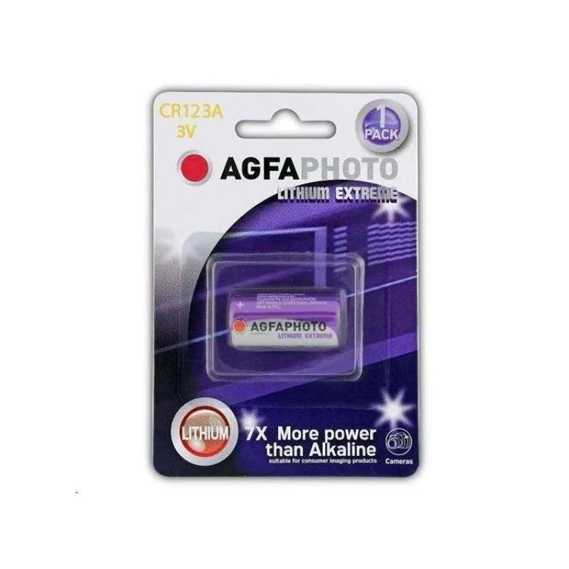 AgfaPhoto lithiová foto batéria 3V, CR123A, blister 1ks (AP-CR123A-1B)