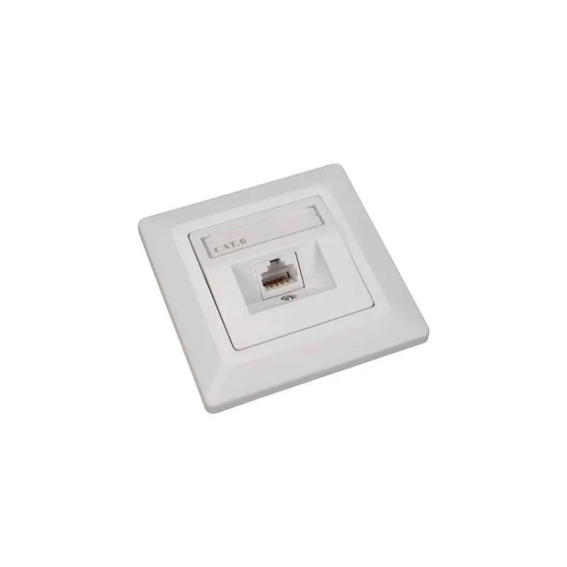 Solarix Eth.Zás. CAT6 STP 1 x RJ45 pod omítku bílá SX9-1-6-STP-WH (23100098)