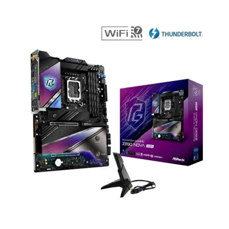 ASRock MB Sc LGA1851 Z890 NOVA WIFI, Intel Z890, 4xDDR5, 1xDP, 1xHDMI, 2xThunderbolt, WI-FI (Z890 NOVA WIFI)
