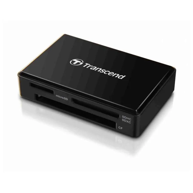Transcend RDF8 USB 3.0 čtečka paměťových karet SDHC/SDXC (UHS-I), microSDHC/SDXC (UHS-I), CompactFlash (UDMA7), černá (TS-RDF8K2)