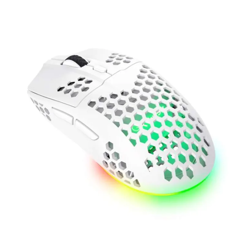TRUST bezdrátová myš GXT 929W Helox Lightweight, RGB, Bílá (25390)
