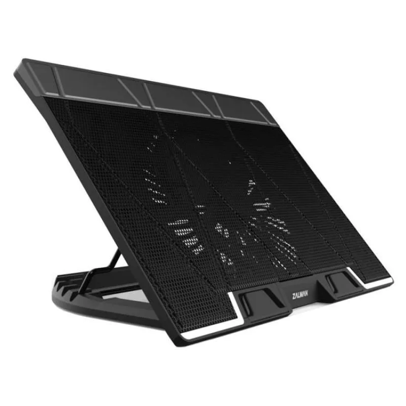 Zalman chladič notebooku ZM-NS3000 / pro notebooky do 17" / naklápěcí / USB Hub / USB / černý (ZM-NS3000)
