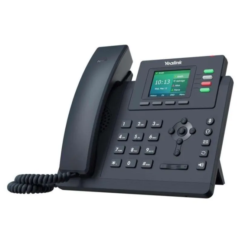 Yealink SIP-T33G IP telefon, 4x SIP, CZ/SK displej, 2x GbE port, PoE, Optima HD Voice, 12 programovatelných tlačítek (10001173)