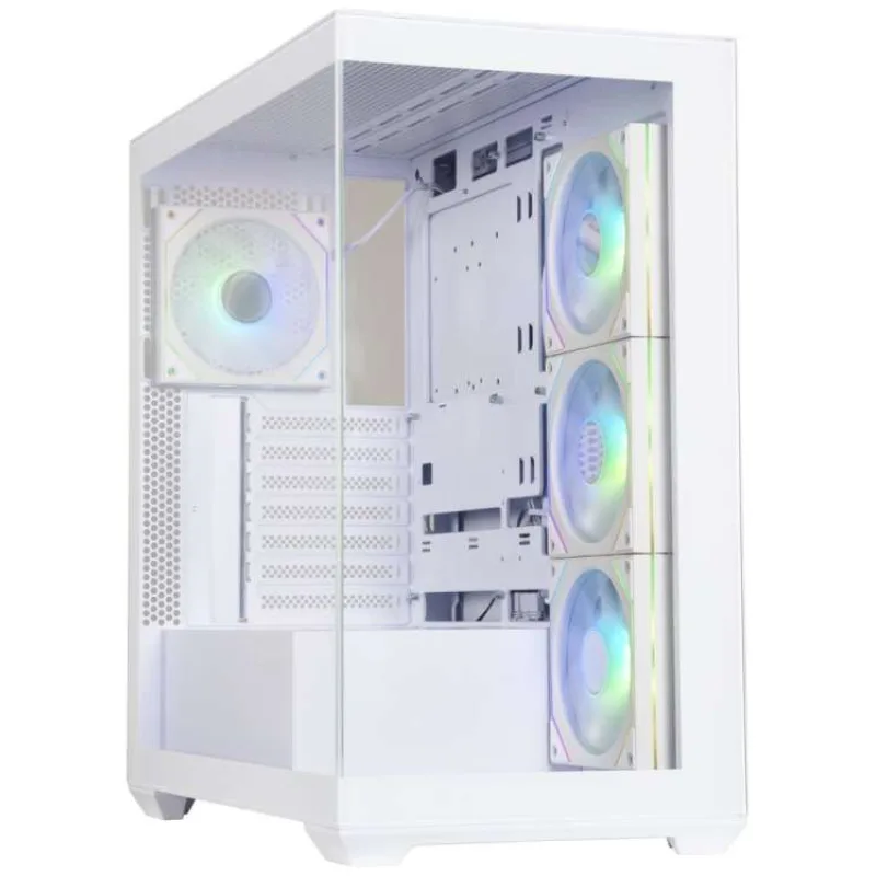 BitFenix skříň CETO / ATX / 4x 120mm FRGB fan / 2x USB 3.0 / USB-C / tvrzené sklo / bílá (BFC-CET-500-WWGSW-4F)