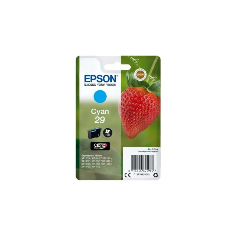 Epson Singlepack Cyan 29 Claria Home Ink (C13T29824012)