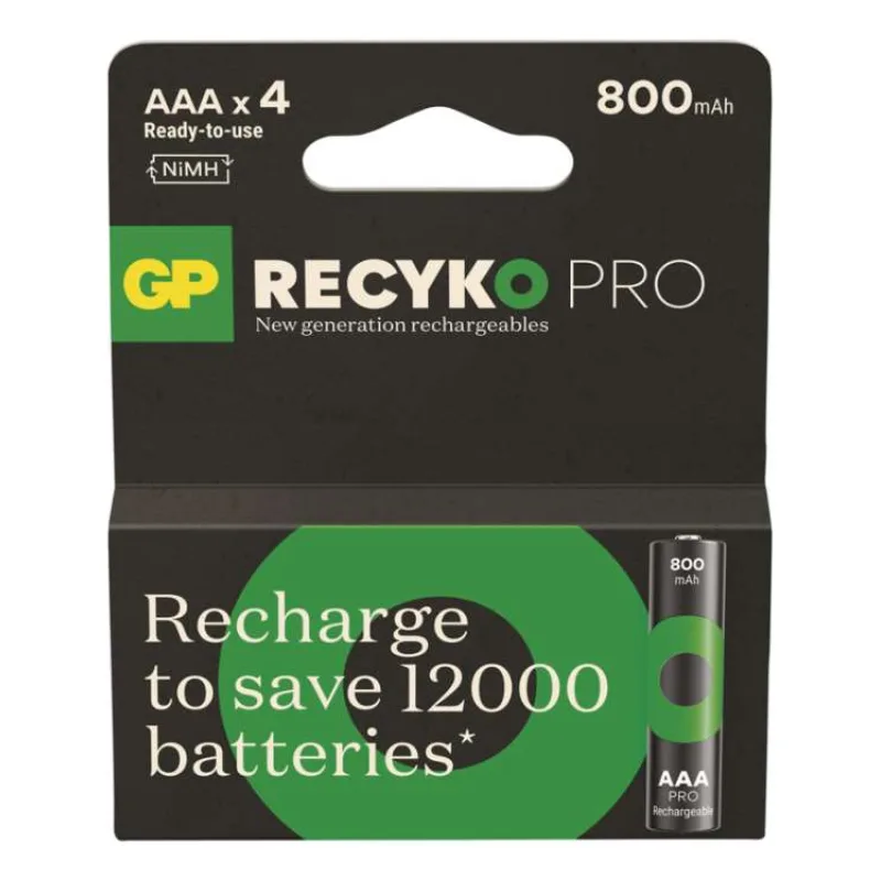 GP Nabíjecí bat. ReCyko Pro AAA (HR03) 800mAh- 4ks (1032124080)